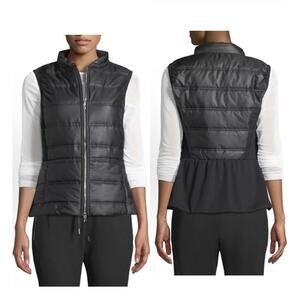 Anatomie Filipa Puffer Vest Full Zip Black Nylon/Fleece Women's Size S